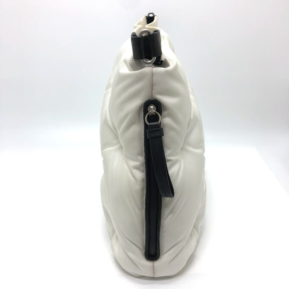 Maison Margiela グラムスラム ラージ/カバン ショルダーバッグ キャンバス/レザー レディース ホワイト