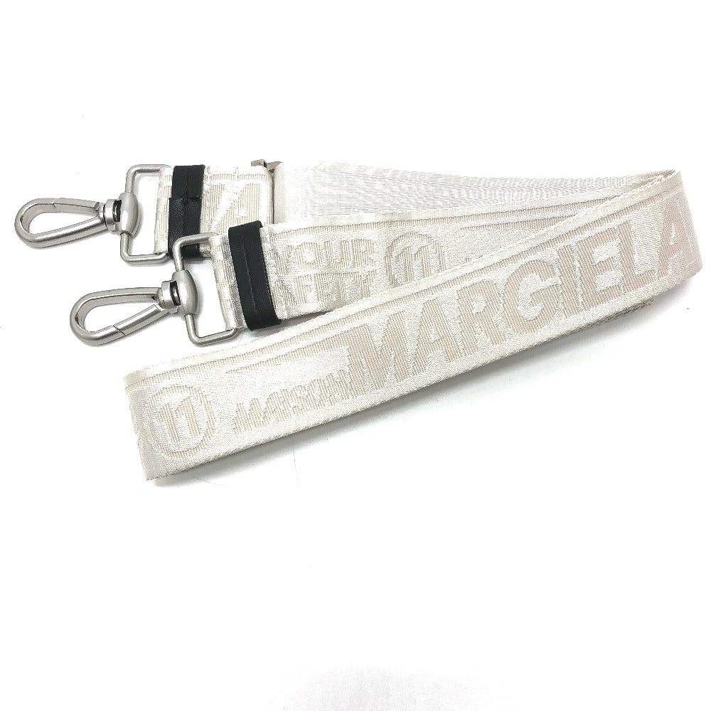 Maison Margiela グラムスラム ラージ/カバン ショルダーバッグ キャンバス/レザー レディース ホワイト