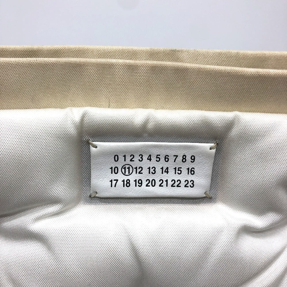 Maison Margiela グラムスラム ラージ/カバン ショルダーバッグ キャンバス/レザー レディース ホワイト