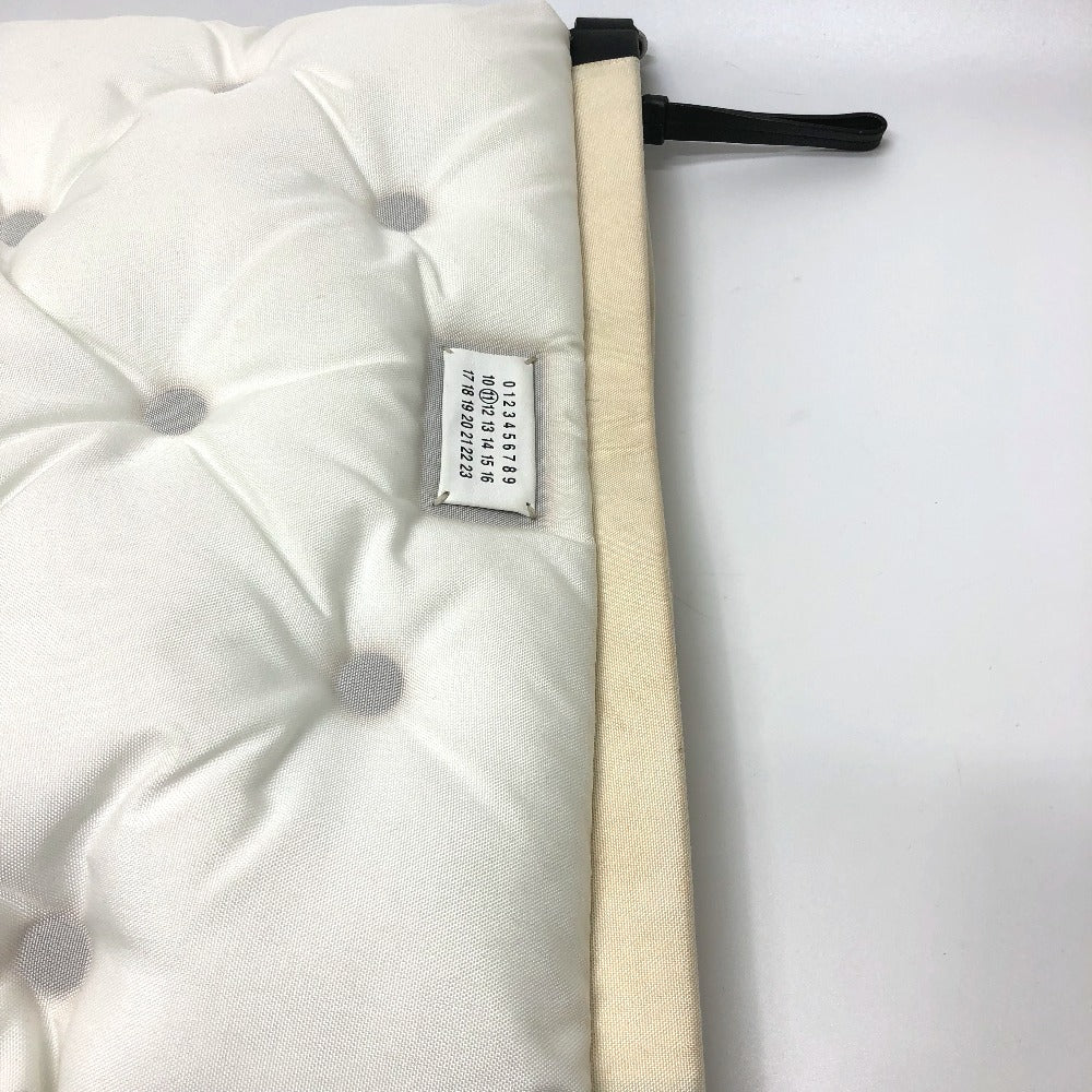 Maison Margiela グラムスラム ラージ/カバン ショルダーバッグ キャンバス/レザー レディース ホワイト