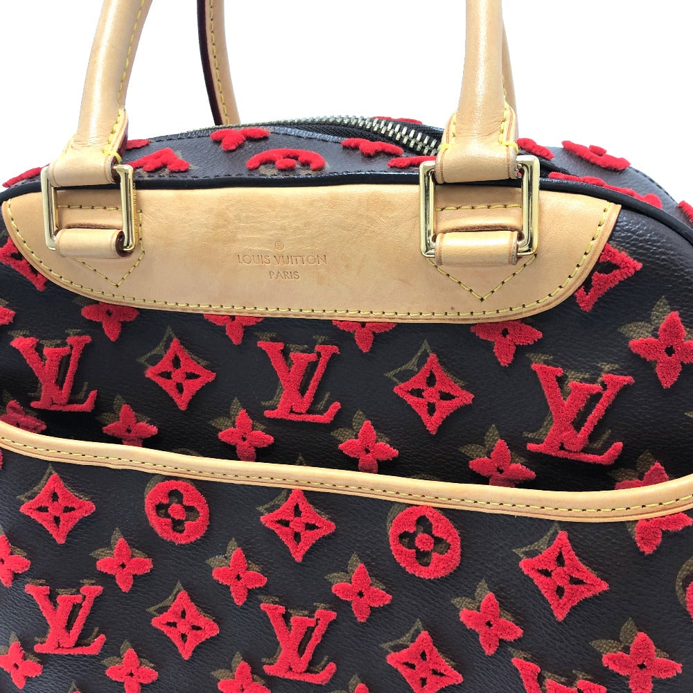 LOUIS VUITTON M40922 Monogram 3D Tufftage Deauville Cube Handbag in Monogram Canvas, Women's, Brown/Red