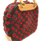 LOUIS VUITTON M40922 Monogram 3D Tufftage Deauville Cube Handbag in Monogram Canvas, Women's, Brown/Red