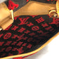 LOUIS VUITTON M40922 Monogram 3D Tufftage Deauville Cube Handbag in Monogram Canvas, Women's, Brown/Red