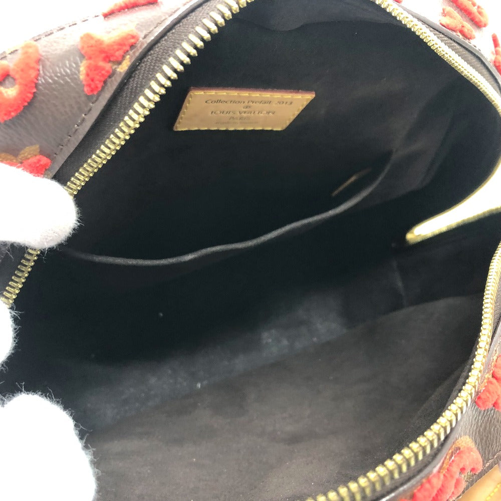 LOUIS VUITTON M40922 Monogram 3D Tufftage Deauville Cube Handbag in Monogram Canvas, Women's, Brown/Red