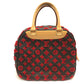 LOUIS VUITTON M40922 Monogram 3D Tufftage Deauville Cube Handbag in Monogram Canvas, Women's, Brown/Red