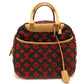 LOUIS VUITTON M40922 Monogram 3D Tufftage Deauville Cube Handbag in Monogram Canvas, Women's, Brown/Red