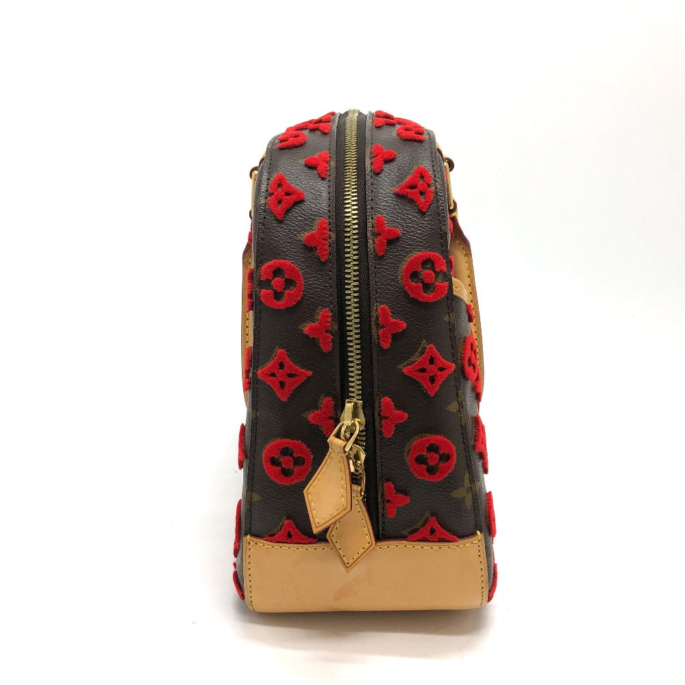 LOUIS VUITTON M40922 Monogram 3D Tufftage Deauville Cube Handbag in Monogram Canvas, Women's, Brown/Red