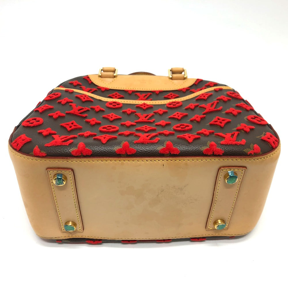 LOUIS VUITTON M40922 Monogram 3D Tufftage Deauville Cube Handbag in Monogram Canvas, Women's, Brown/Red