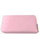 HERMES All-Over Print Azap Long Silk-In Round Zipper Wallet/Wallet, Epsom Leather, Women's, Mauve Sylvestre, Pink