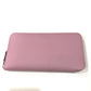 HERMES All-Over Print Azap Long Silk-In Round Zipper Wallet/Wallet, Epsom Leather, Women's, Mauve Sylvestre, Pink