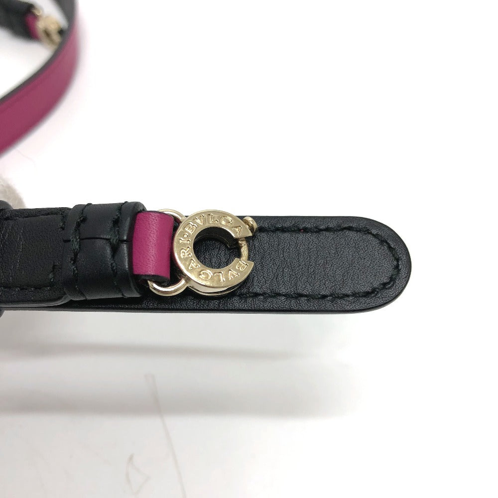 BVLGARI Serpenti Vipa 2-Way Shoulder Bag, Leather, Pink, Women's