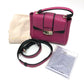 BVLGARI Serpenti Vipa 2-Way Shoulder Bag, Leather, Pink, Women's
