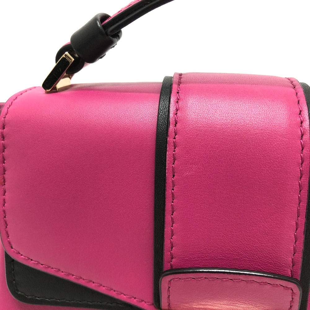 BVLGARI Serpenti Vipa 2-Way Shoulder Bag, Leather, Pink, Women's