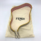 FENDI Strap Only Strap You Logo Shoulder Strap Leather Women's Gray/Pink
