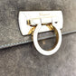 Salvatore Ferragamo Gancini handbag in brown suede for women