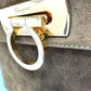 Salvatore Ferragamo Gancini handbag in brown suede for women