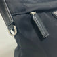 PRADA 2VH055 Logo Plate Triangle Logo Crossbody Shoulder Bag Nylon Men's Black