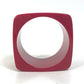 LOUIS VUITTON Square LV Logo 3-Piece Bracelet/Bangle Set in Red, Plastic, for Women