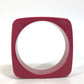 LOUIS VUITTON Square LV Logo 3-Piece Bracelet/Bangle Set in Red, Plastic, for Women