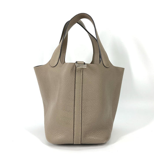 HERMES カバン ピコタンロック PM 18 トートバッグ ハンドバッグ トリヨンクレマンス レディース トゥルティエールグレー グレー系