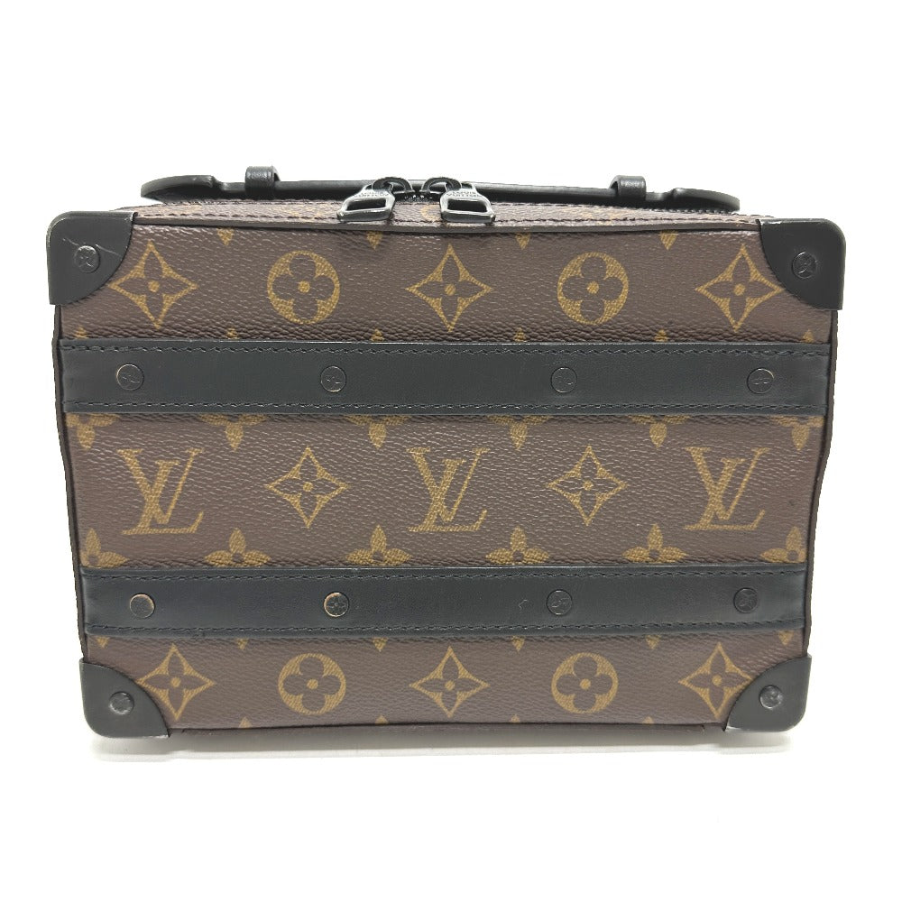 LOUIS VUITTON M45935 モノグラムマカサー ハンドル ソフトトランク カバン ショルダーバッグ モノグラムマカサーキャンバス メンズ ブラウン
