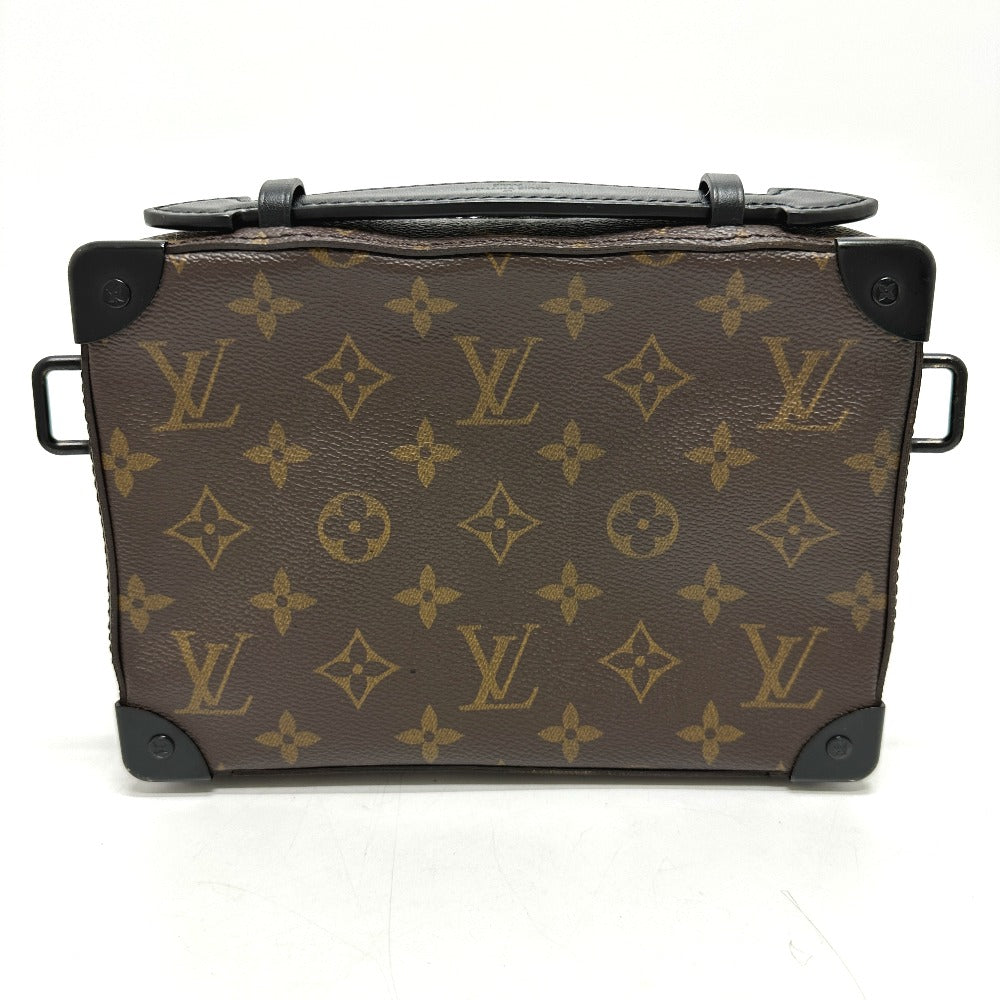 LOUIS VUITTON M45935 モノグラムマカサー ハンドル ソフトトランク カバン ショルダーバッグ モノグラムマカサーキャンバス メンズ ブラウン