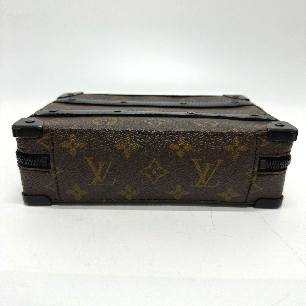 LOUIS VUITTON M45935 モノグラムマカサー ハンドル ソフトトランク カバン ショルダーバッグ モノグラムマカサーキャンバス メンズ ブラウン