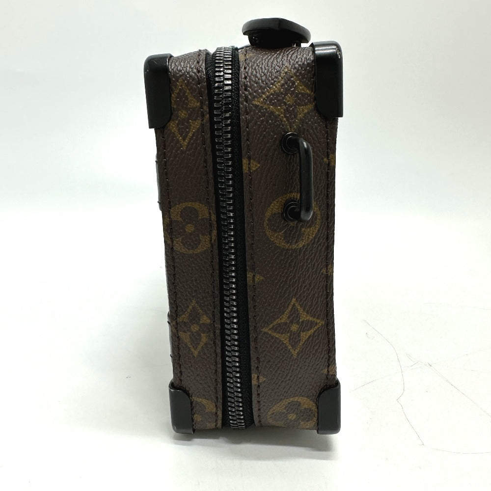 LOUIS VUITTON M45935 モノグラムマカサー ハンドル ソフトトランク カバン ショルダーバッグ モノグラムマカサーキャンバス メンズ ブラウン