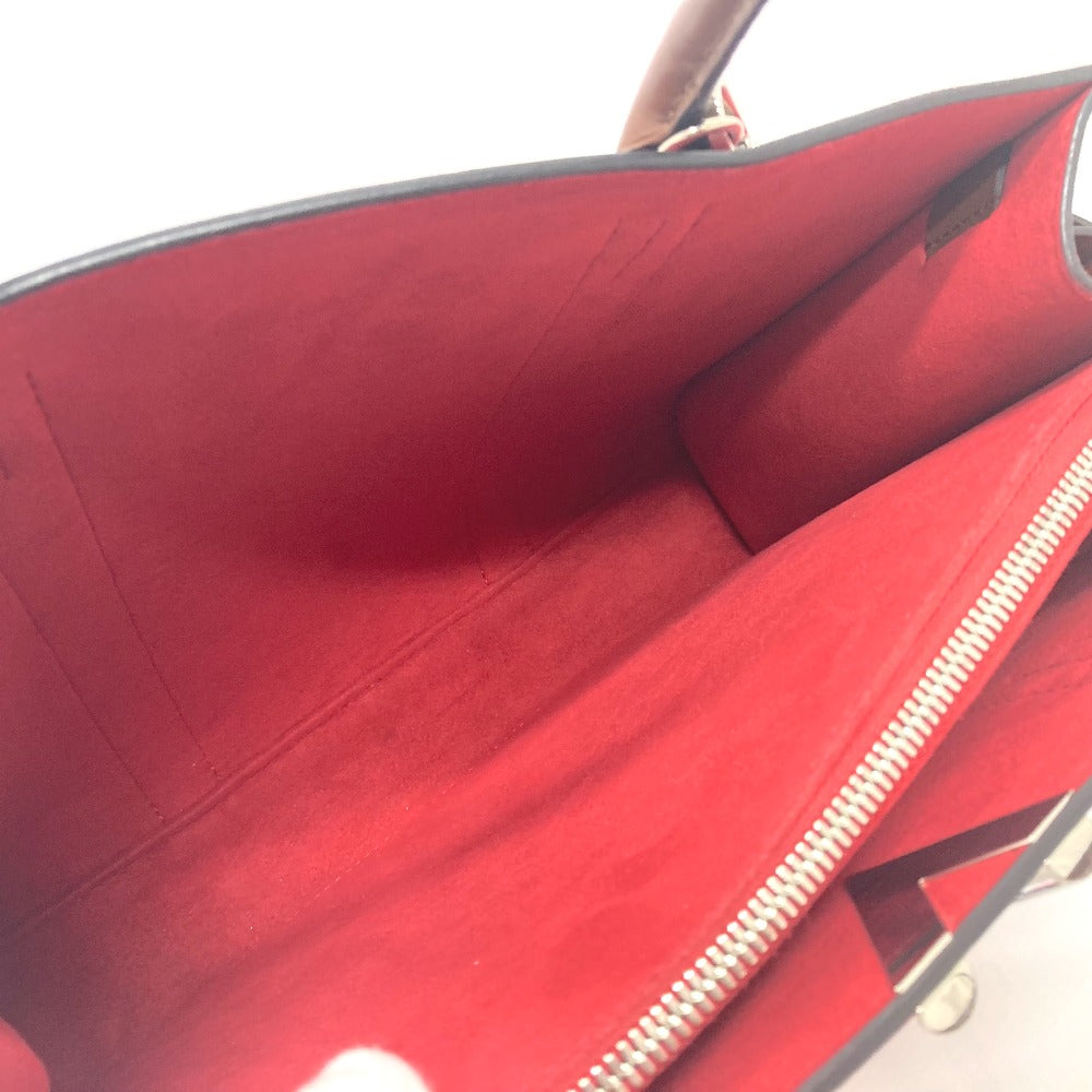 LOUIS VUITTON M42889 Monogram Very Tote MM 2-Way Tote Bag in Leather, Red