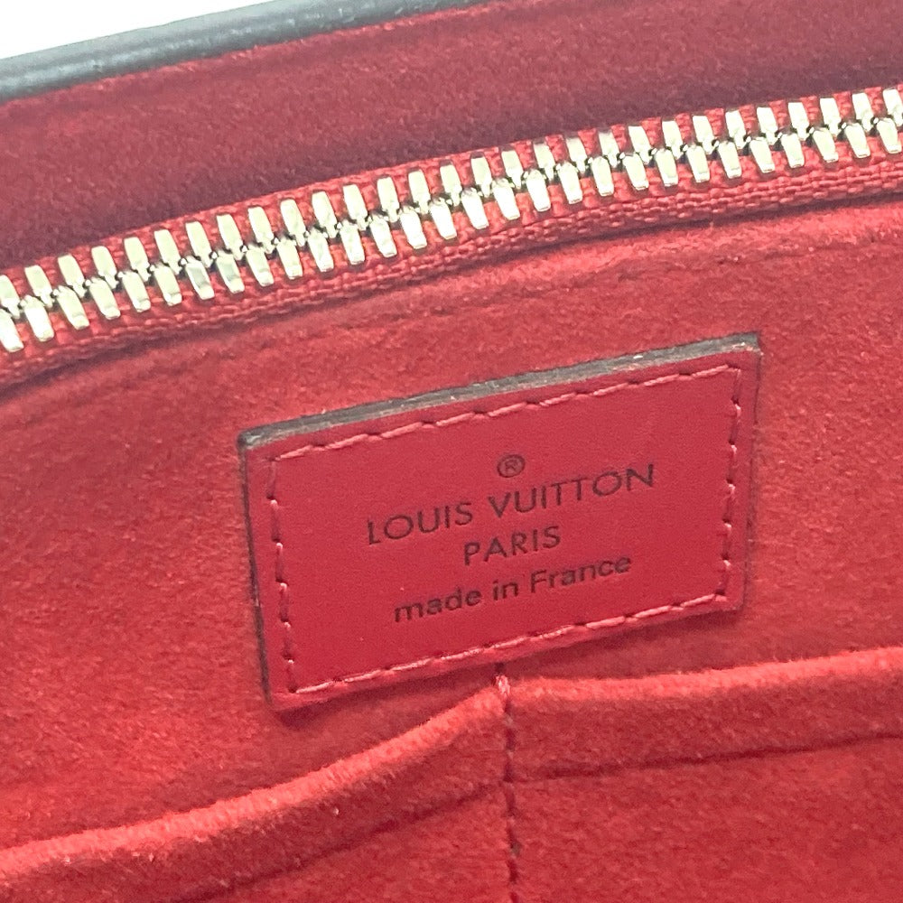 LOUIS VUITTON M42889 Monogram Very Tote MM 2-Way Tote Bag in Leather, Red