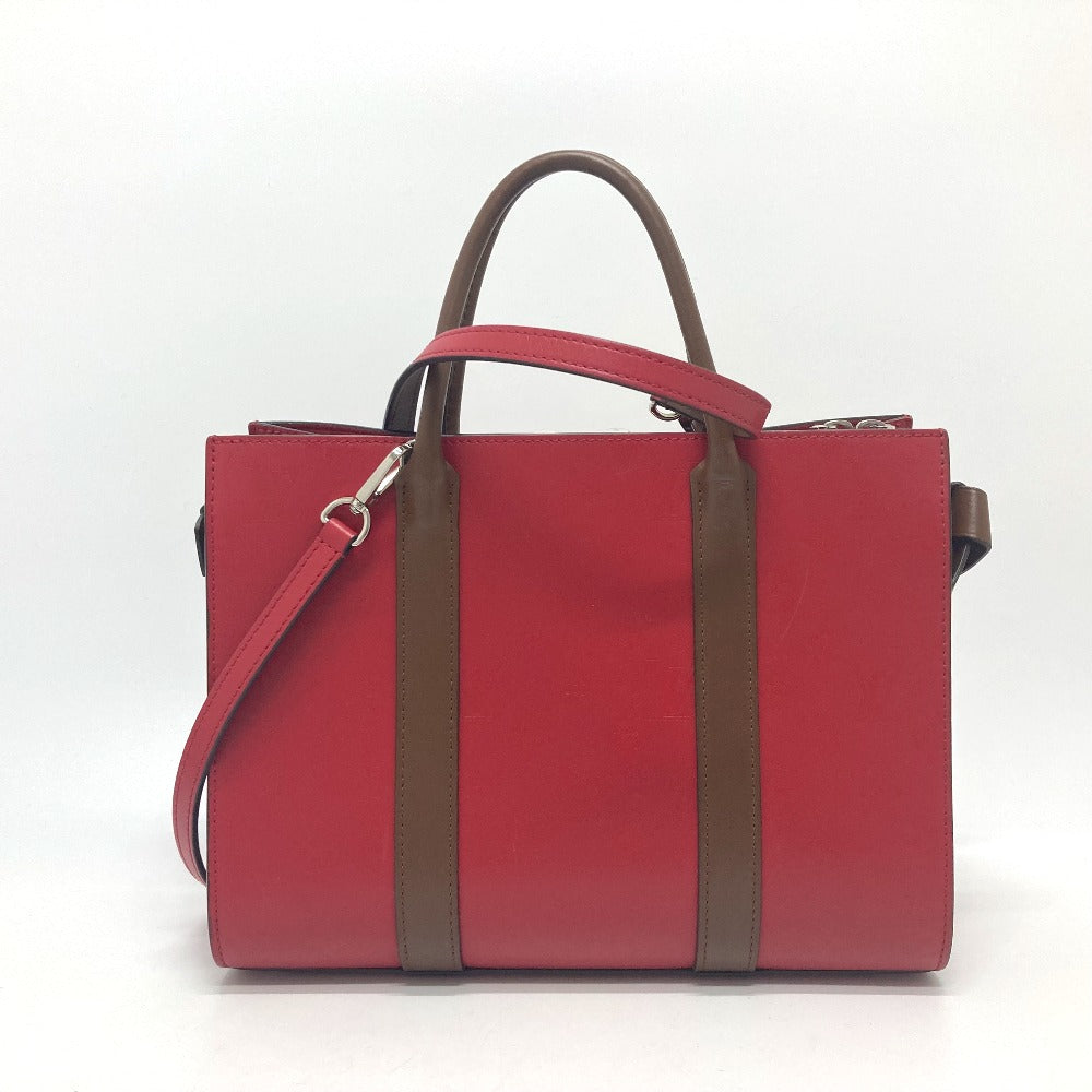 LOUIS VUITTON M42889 Monogram Very Tote MM 2-Way Tote Bag in Leather, Red