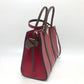 LOUIS VUITTON M42889 Monogram Very Tote MM 2-Way Tote Bag in Leather, Red
