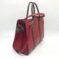 LOUIS VUITTON M42889 Monogram Very Tote MM 2-Way Tote Bag in Leather, Red