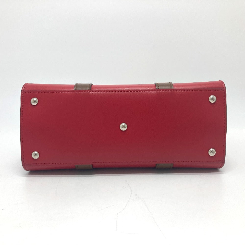 LOUIS VUITTON M42889 Monogram Very Tote MM 2-Way Tote Bag in Leather, Red
