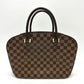 LOUIS VUITTON N51282 Damier Saria Horizontal Handbag, Damier Canvas, Women's, Ebene, Brown