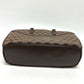 LOUIS VUITTON N51282 Damier Saria Horizontal Handbag, Damier Canvas, Women's, Ebene, Brown