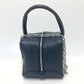 LOUIS VUITTON M52350 Trompe-l'oeil Chain 2-Way Handbag Leather Women's Black/Beige