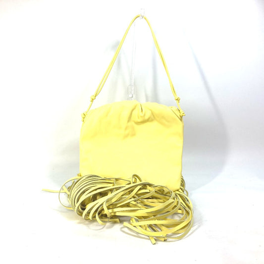 BOTTEGA VENETA 630363 The Fringe Pouch Shoulder Bag in Yellow Leather