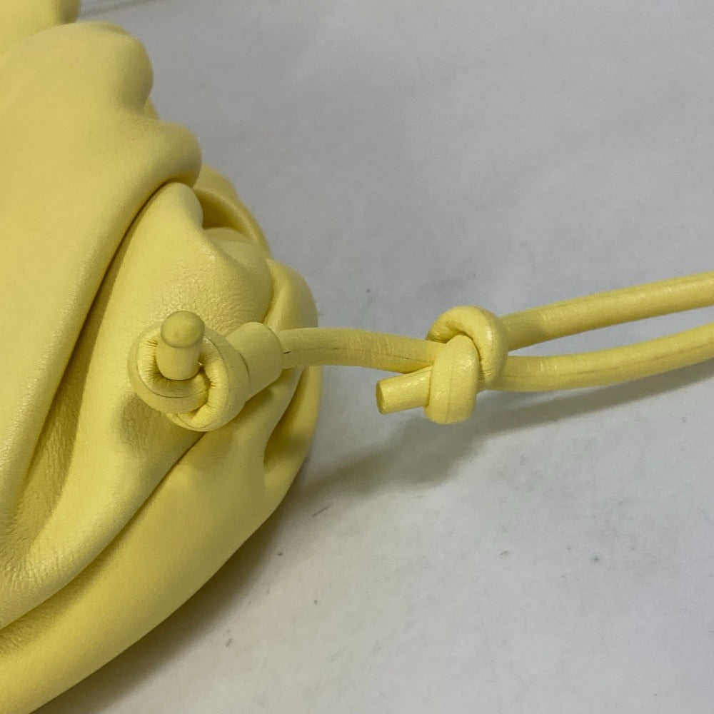 BOTTEGA VENETA 630363 The Fringe Pouch Shoulder Bag in Yellow Leather
