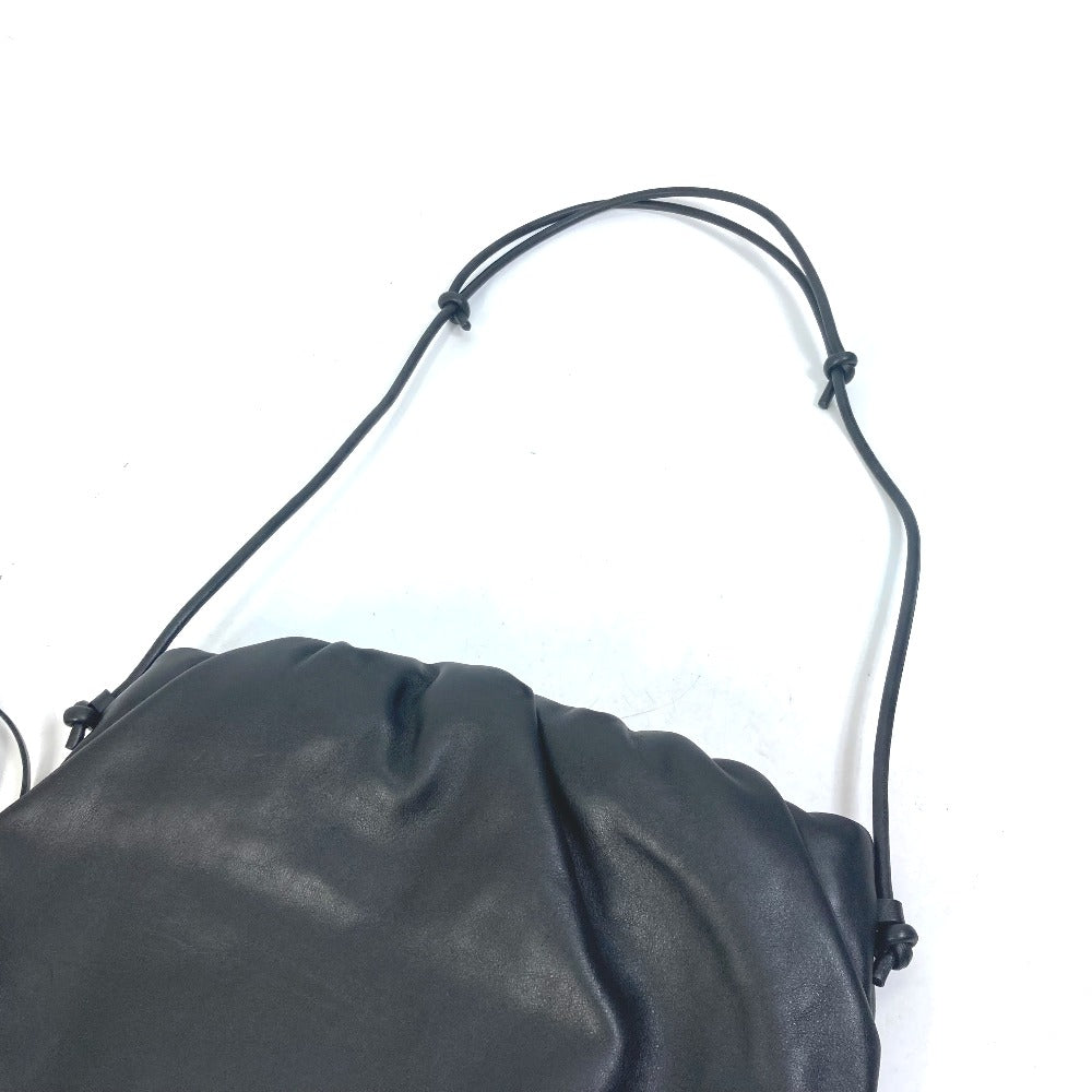 BOTTEGA VENETA 630363 ザ フリンジ ポーチ 肩掛け カバン ショルダーバッグ レザー レディース ブラック