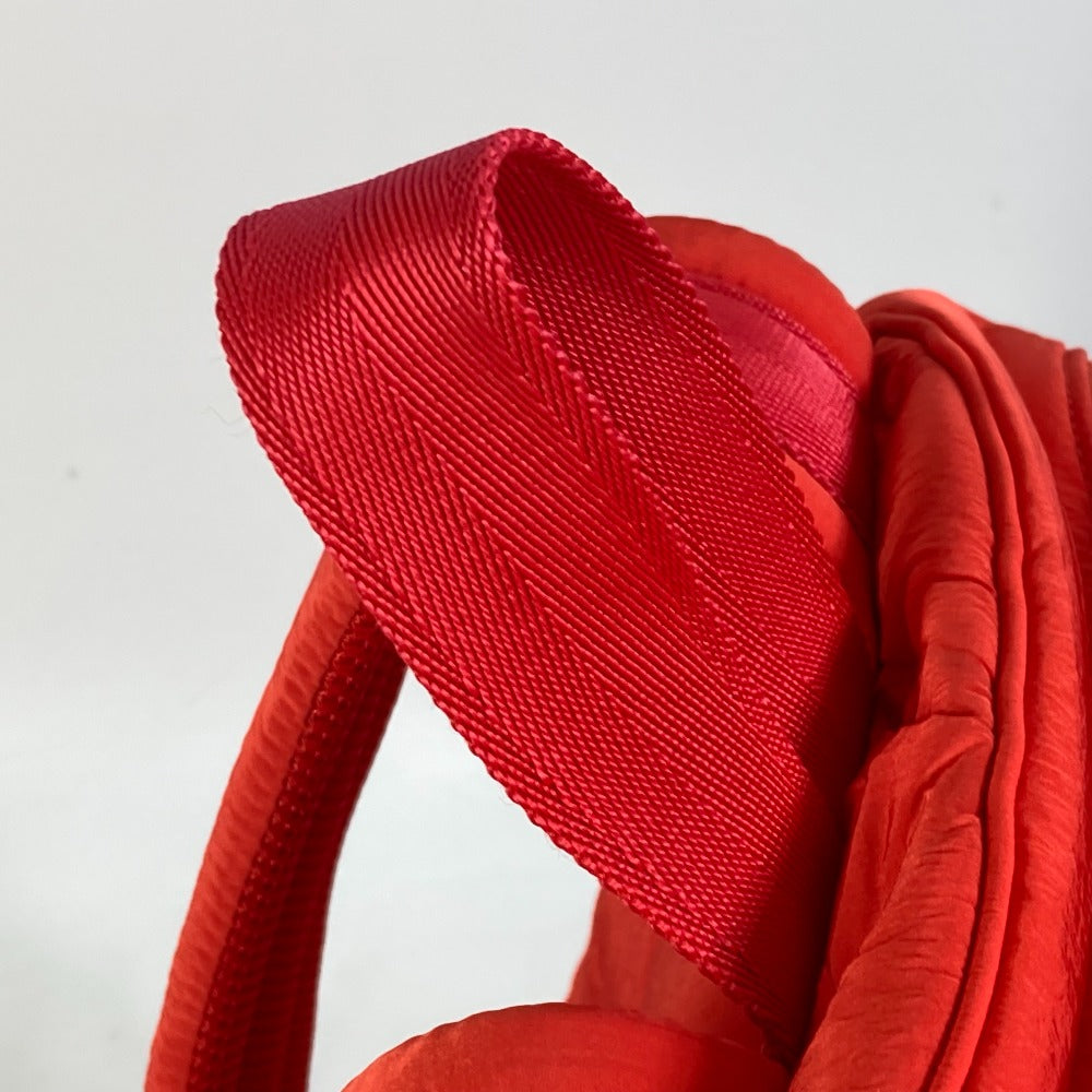 BOTTEGA VENETA 652188 Backpack, Maxi Intrecciato, Nylon, Men's, Tomato Red