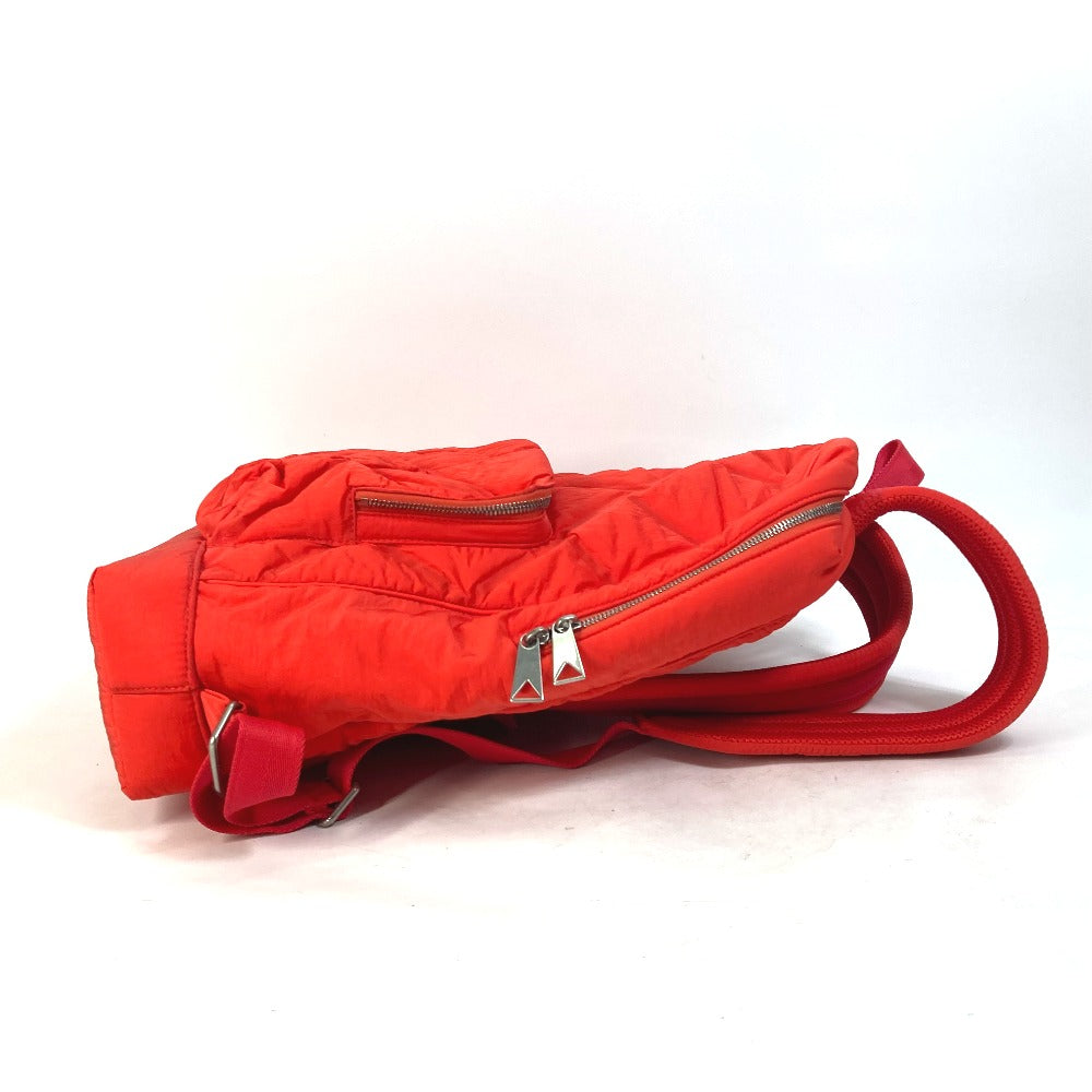 BOTTEGA VENETA 652188 Backpack, Maxi Intrecciato, Nylon, Men's, Tomato Red