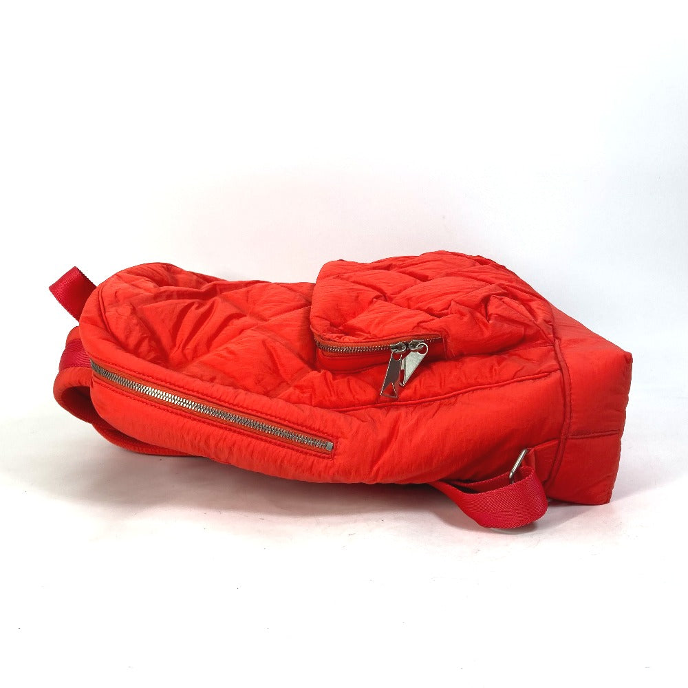 BOTTEGA VENETA 652188 Backpack, Maxi Intrecciato, Nylon, Men's, Tomato Red
