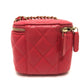 CHANEL AP1340 CC ココマーク マトラッセ ミニ バニティバッグ チェーンバッグ ショルダーバッグ キャビアスキン レディース ピンク