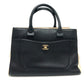 CHANEL A69930 CC Mark Executive Tote 2-Way Handbag Tote Bag Shoulder Bag Leather Women's Black