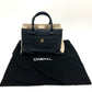 CHANEL A69930 CC Mark Executive Tote 2-Way Handbag Tote Bag Shoulder Bag Leather Women's Black