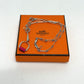 HERMES Heritage Eskettle PM Necklace Swift Women's Silver