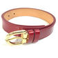 LOUIS VUITTON M6980U Monogram Vernis Santur Pants Belt, Women's Pomme d'Amour, Red