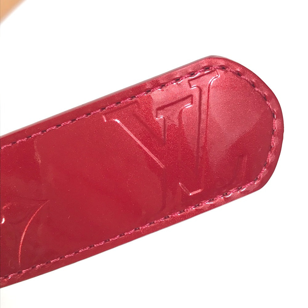 LOUIS VUITTON M6980U Monogram Vernis Santur Pants Belt, Women's Pomme d'Amour, Red