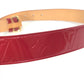 LOUIS VUITTON M6980U Monogram Vernis Santur Pants Belt, Women's Pomme d'Amour, Red